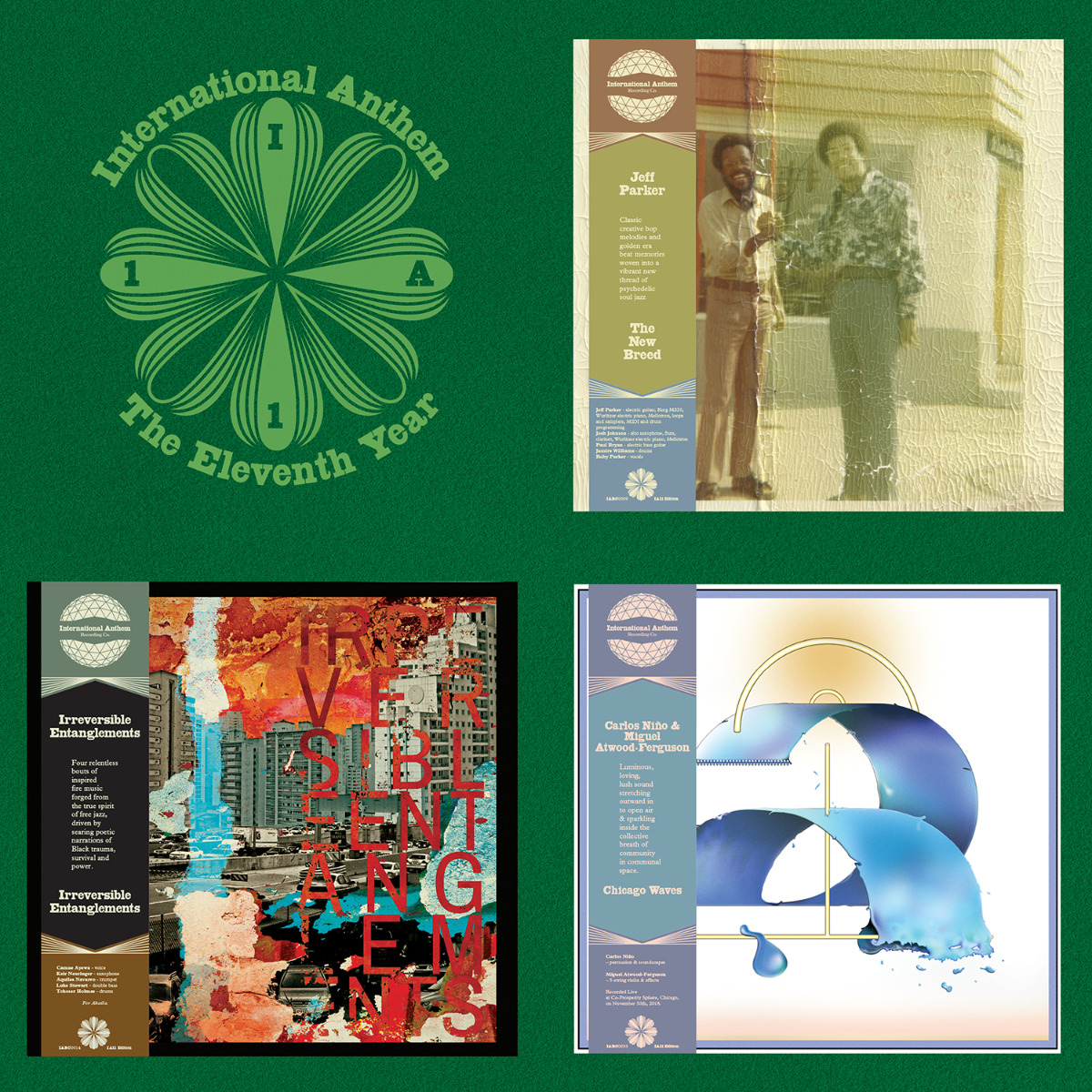 *Announcing* Three IA11 Edition vinyl LPs out June 27th // Jeff Parker's The New Breed, Irreversible Entanglements' s/t debut, and Chicago Waves