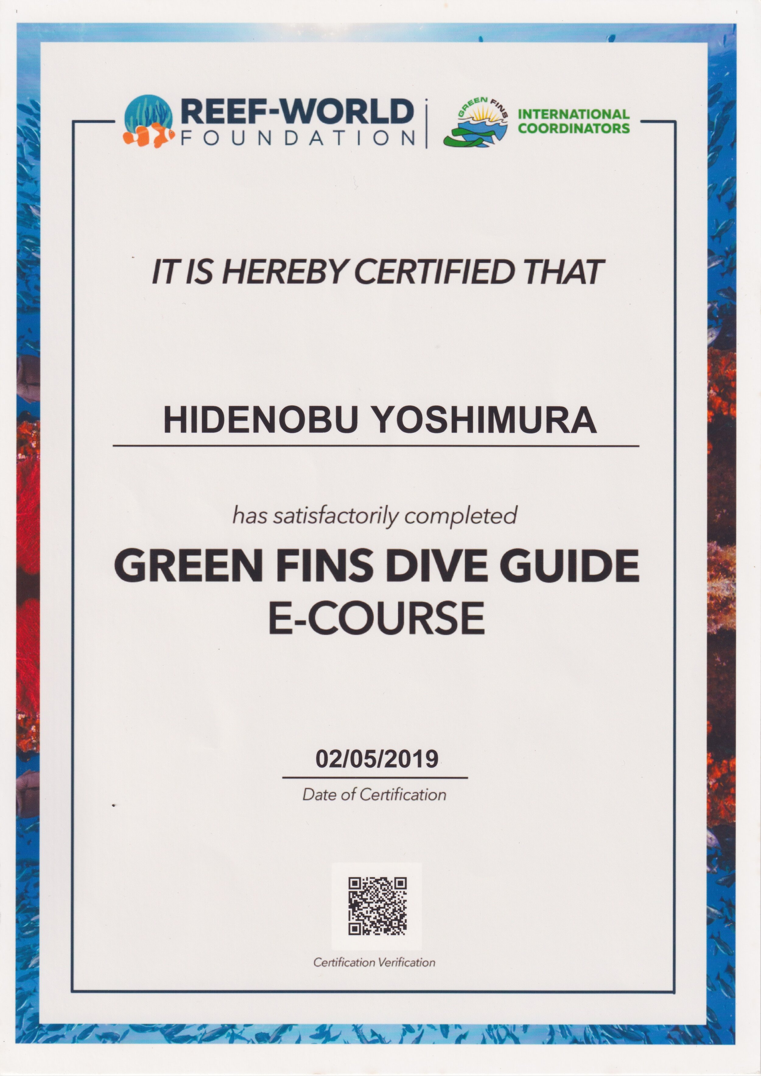 Green Fins Dive Guide e-Course – Green Fins