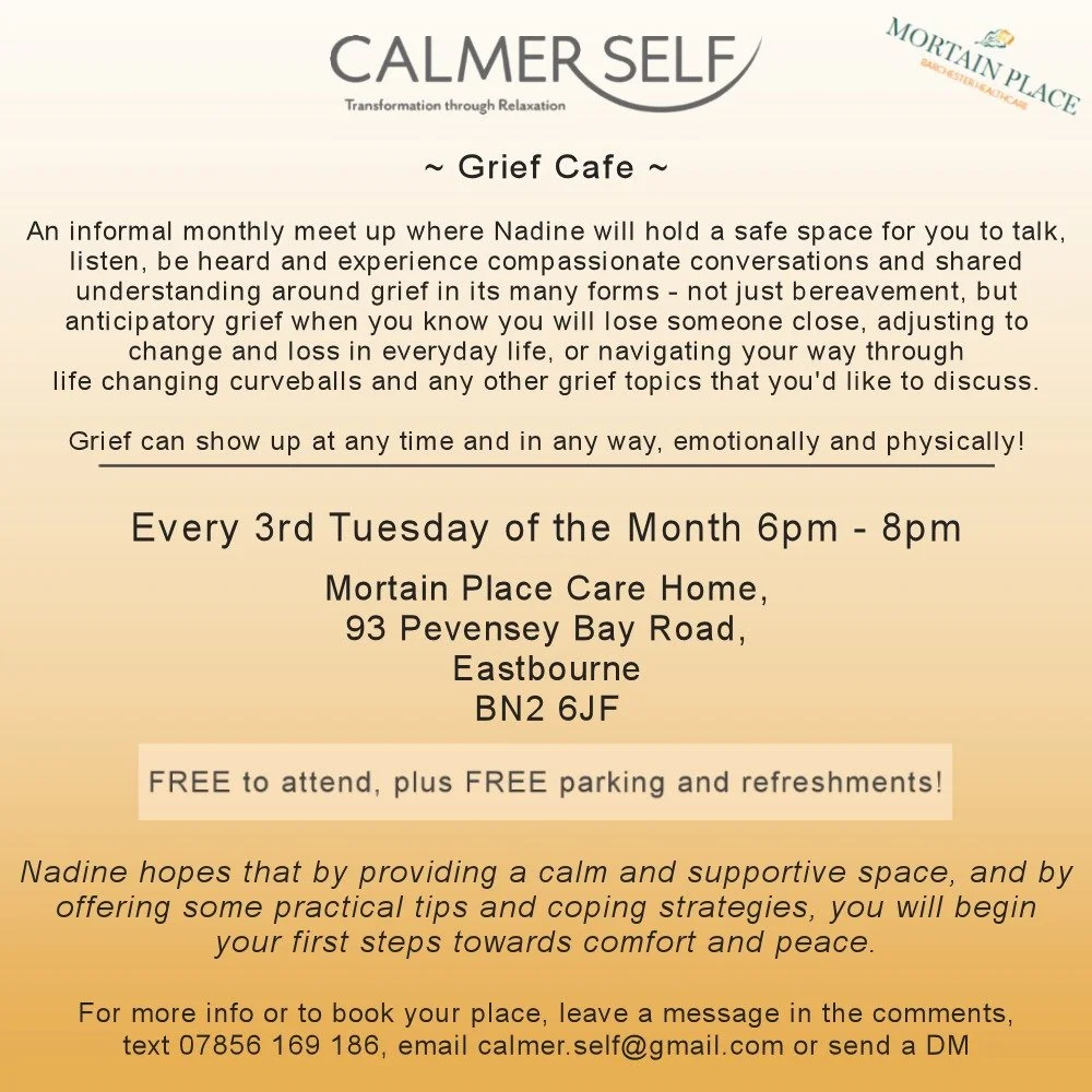 We are meeting up again on Tuesday the 17th March
Comment here if you have any questions 

#bereavementsupport
#griefcafe
#yourenotalone