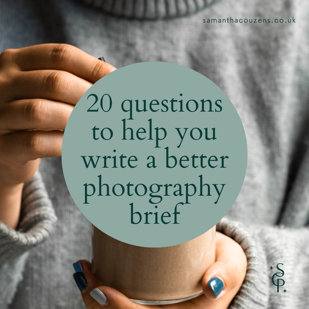 20 simple questions to help you write a better food photography brief