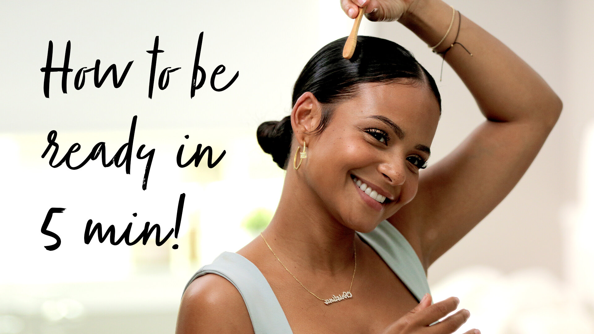 Christina Milian’s QUICK Morning Routine | Skin + Natural Hair</strong>