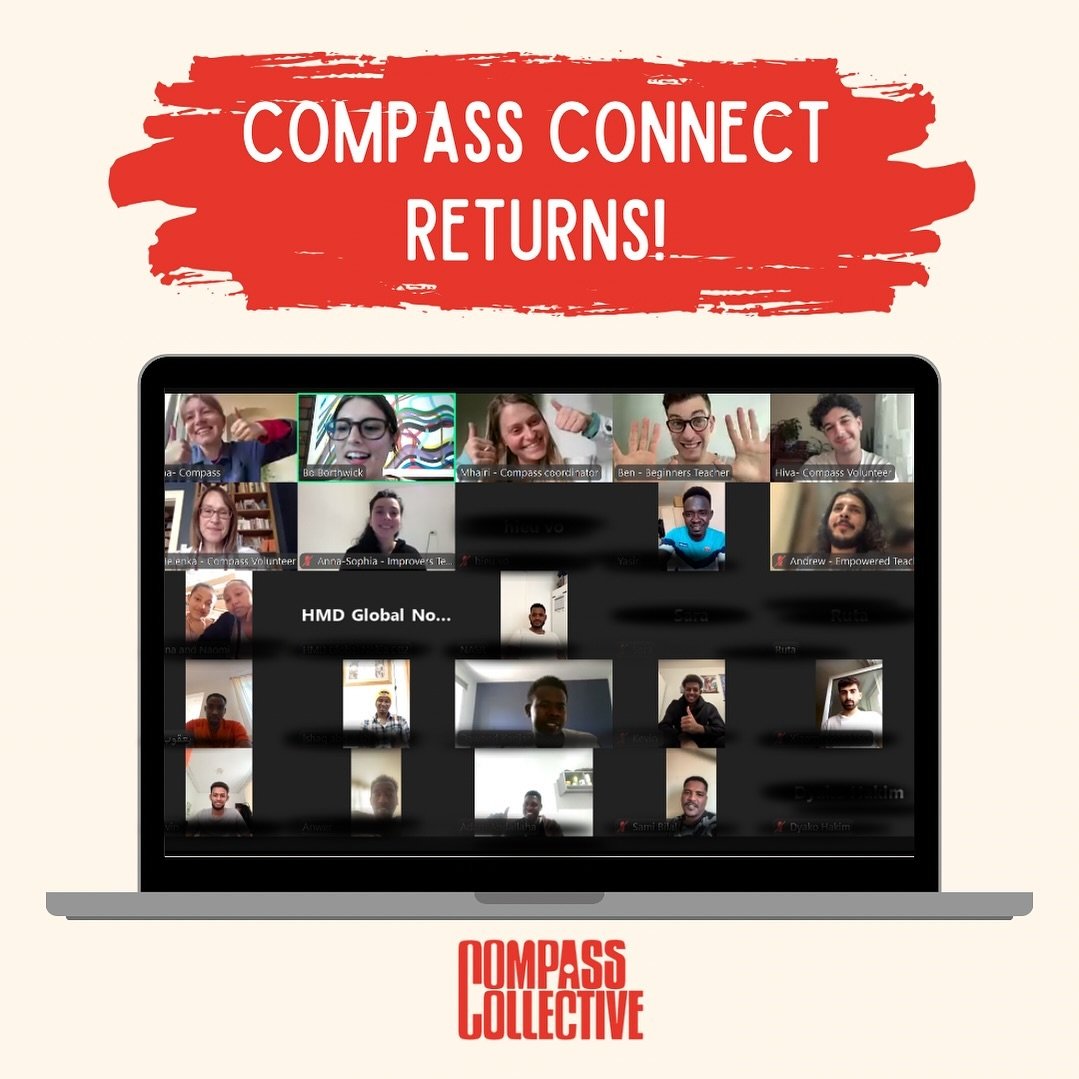 Compass Connect English lessons have returned! 📝

🌱 Our online community is growing across the UK and we&rsquo;ve been spending the first sessions getting to know each other before starting a new term of learning.

 ✨ We run weekly online &lsquo;Be