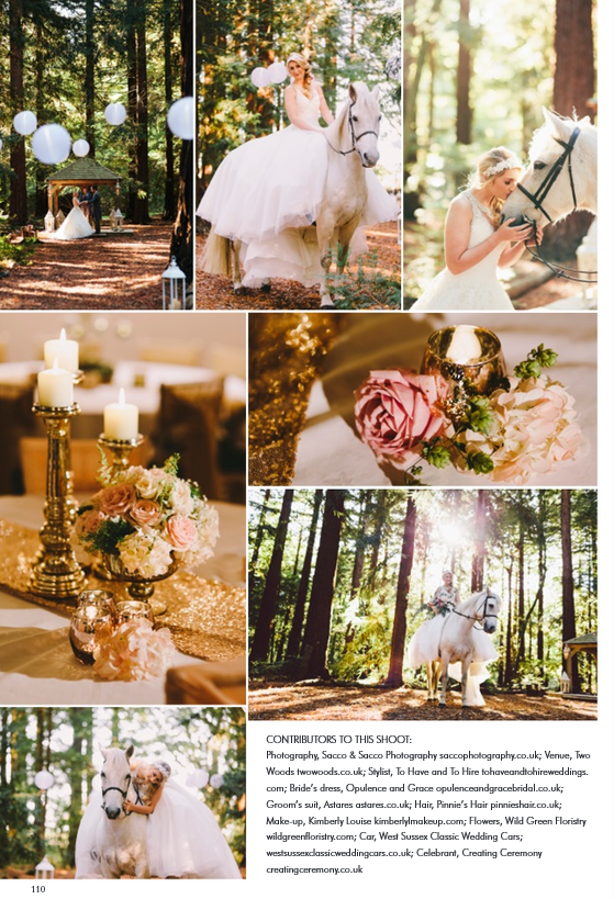 Glam Woodland shoot at Two Woods featured in YSW
