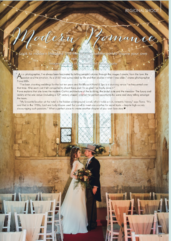 Featured shoot in Your Sussex Wedding