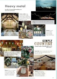 Venue styling feature in Your Sussex Wedding