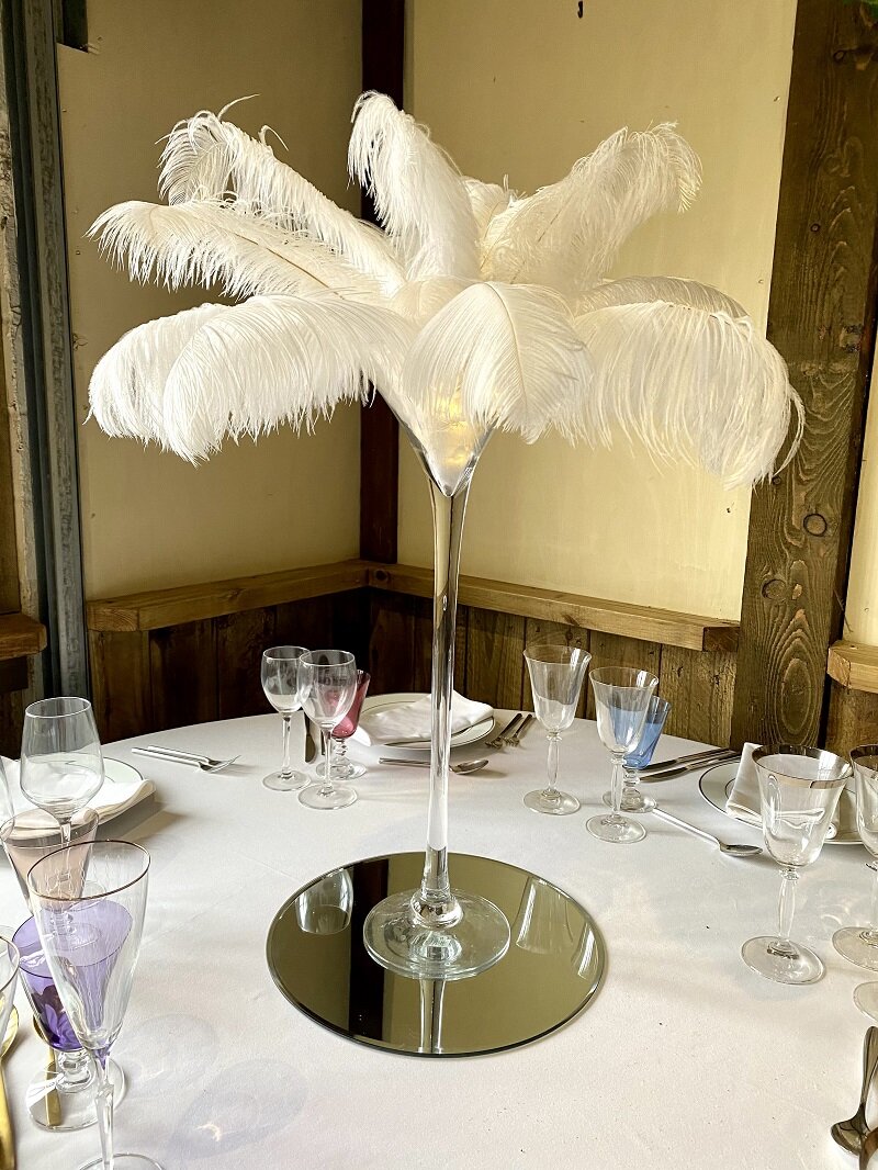 Ostrich Feather Centrepiece — To Have & To Hire Events® - Wedding & Event  Stylists