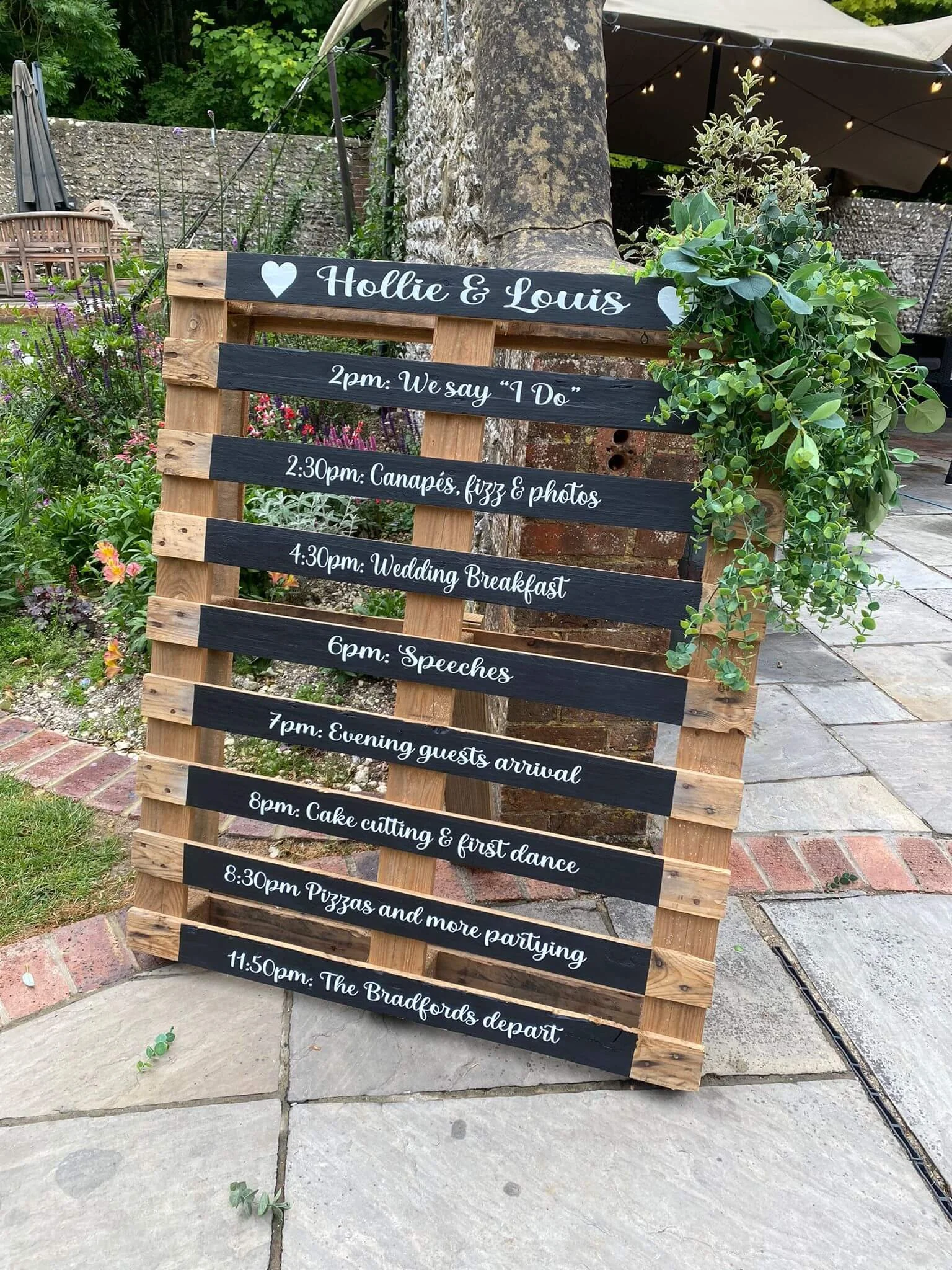Pallets Sign Rustic wedding pallet signs | Honestweddingadvice.com