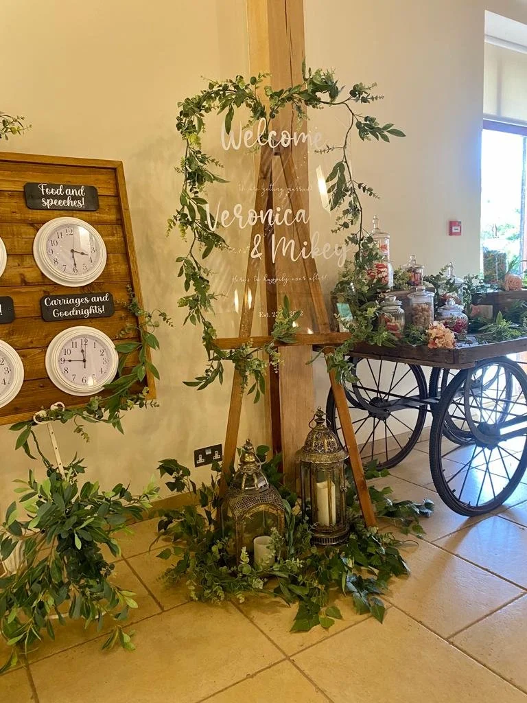 easel hire for wedding event party