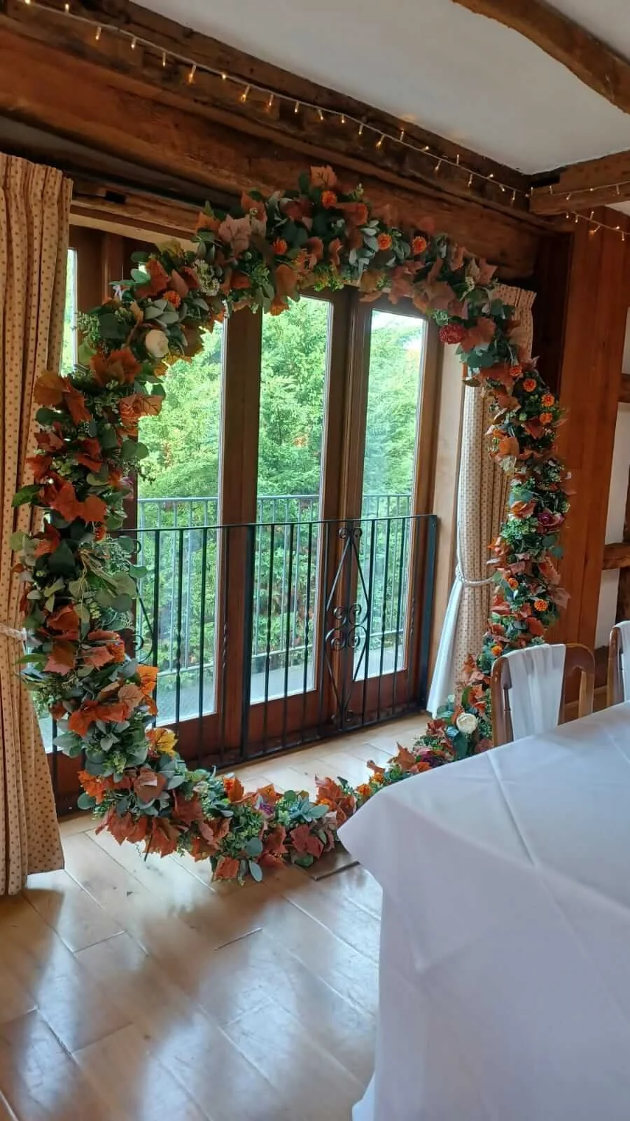 moon gate ceremony arch barn wedding sussex surrey kent