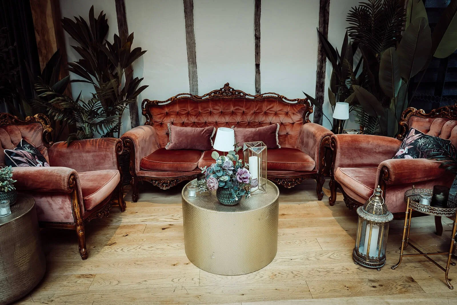 Gold Hammered Coffee Table — Default — B7