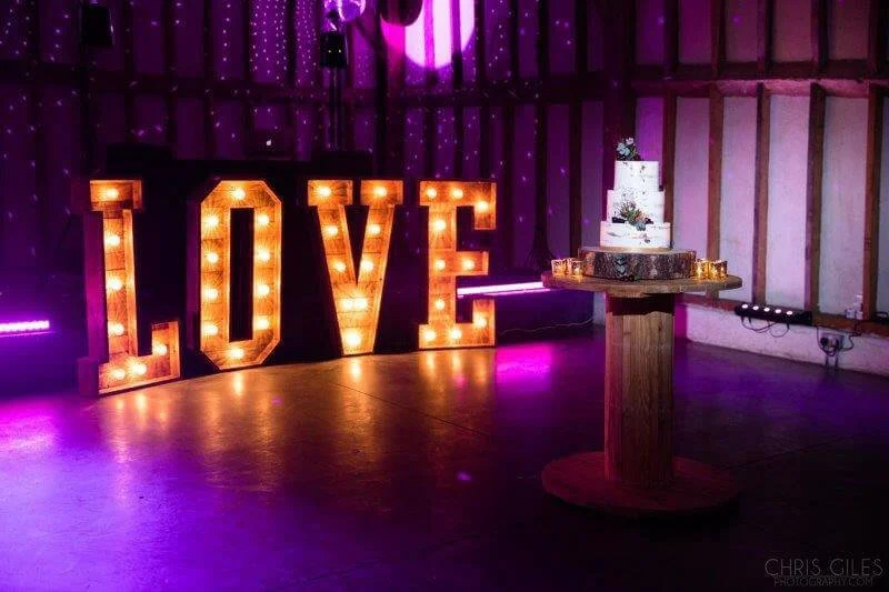Giant Light Up RUSTIC LOVE — Default — H
