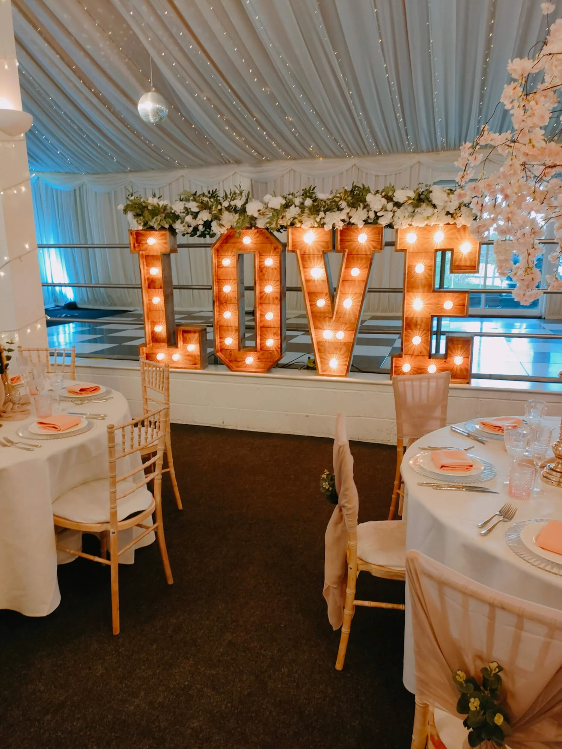 Giant Light Up RUSTIC LOVE — Default — H at Selden Barns
