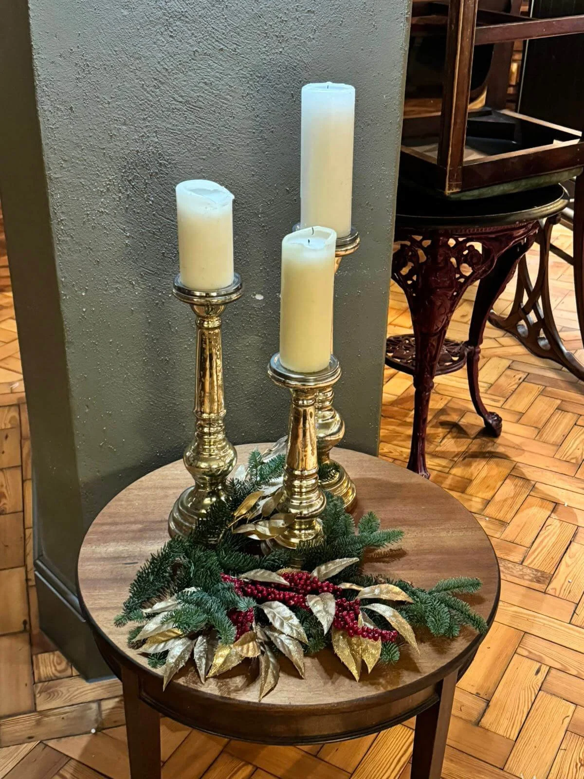 Mercury Glass Candlestick Trio - Silver — Default — L5.3