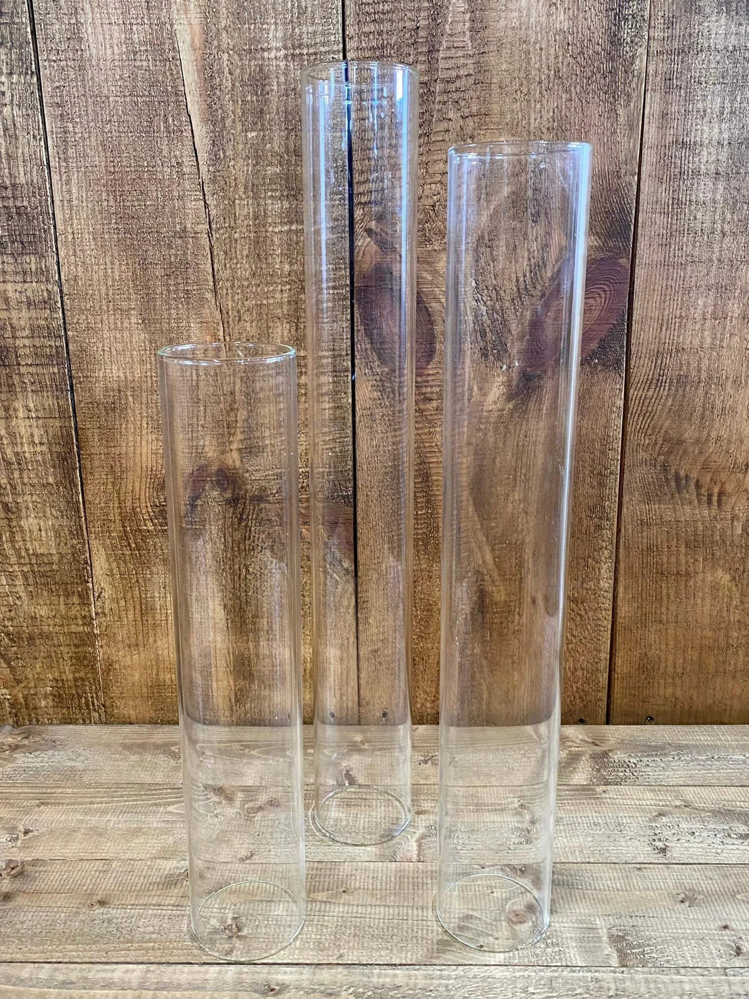 Glass Candlestick Chimney - Medium 45cm high x 7cm wide — Default — L.51