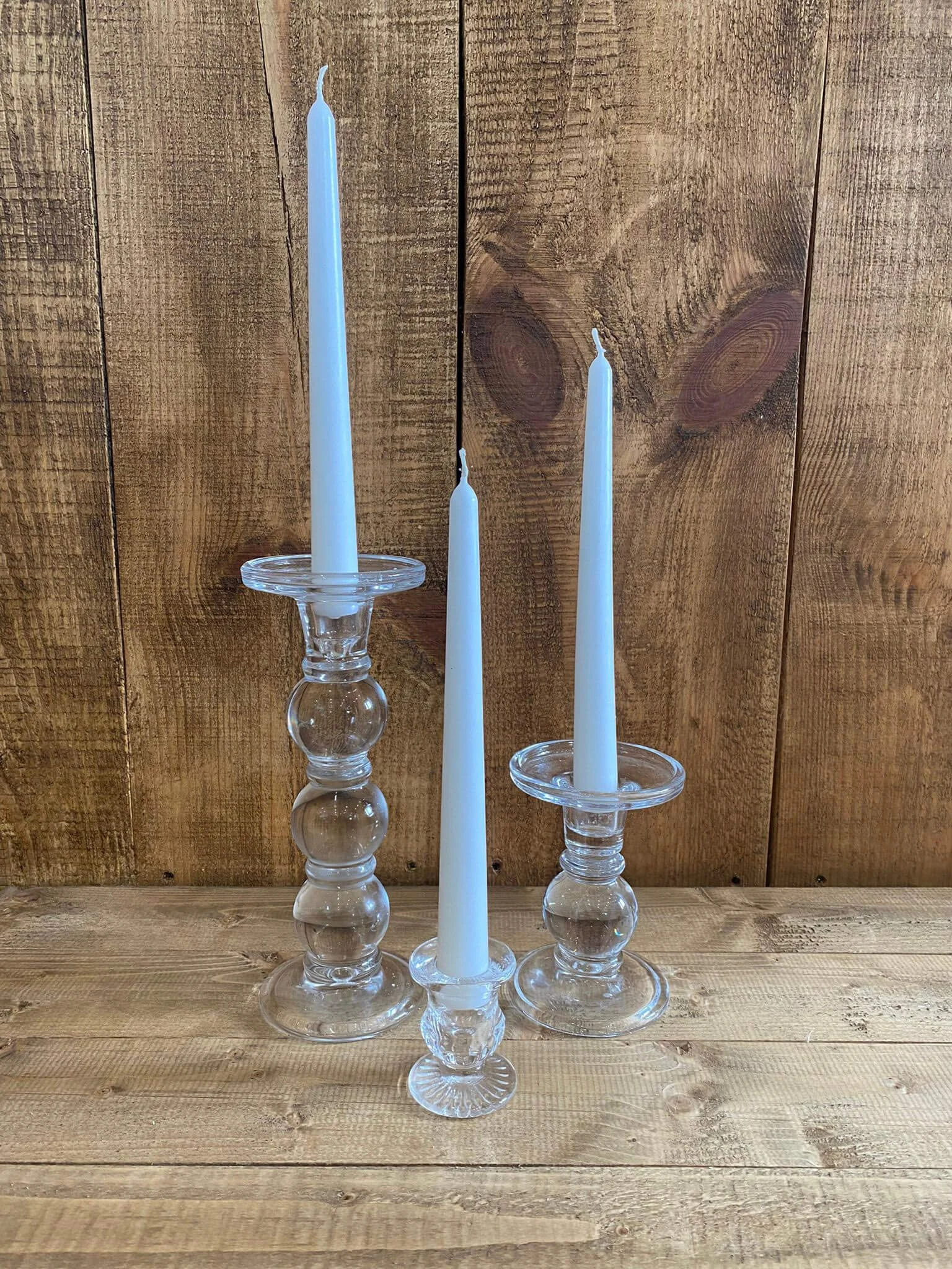 Glass Candlesticks