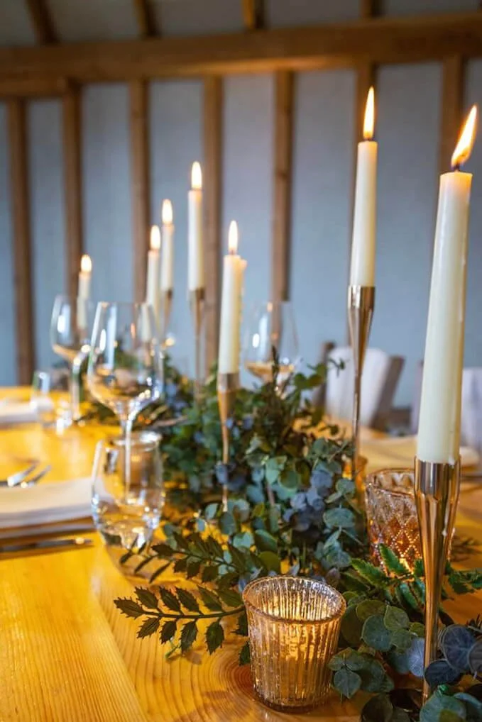 Tapered candlestick - Gold - Extra Large 27cm