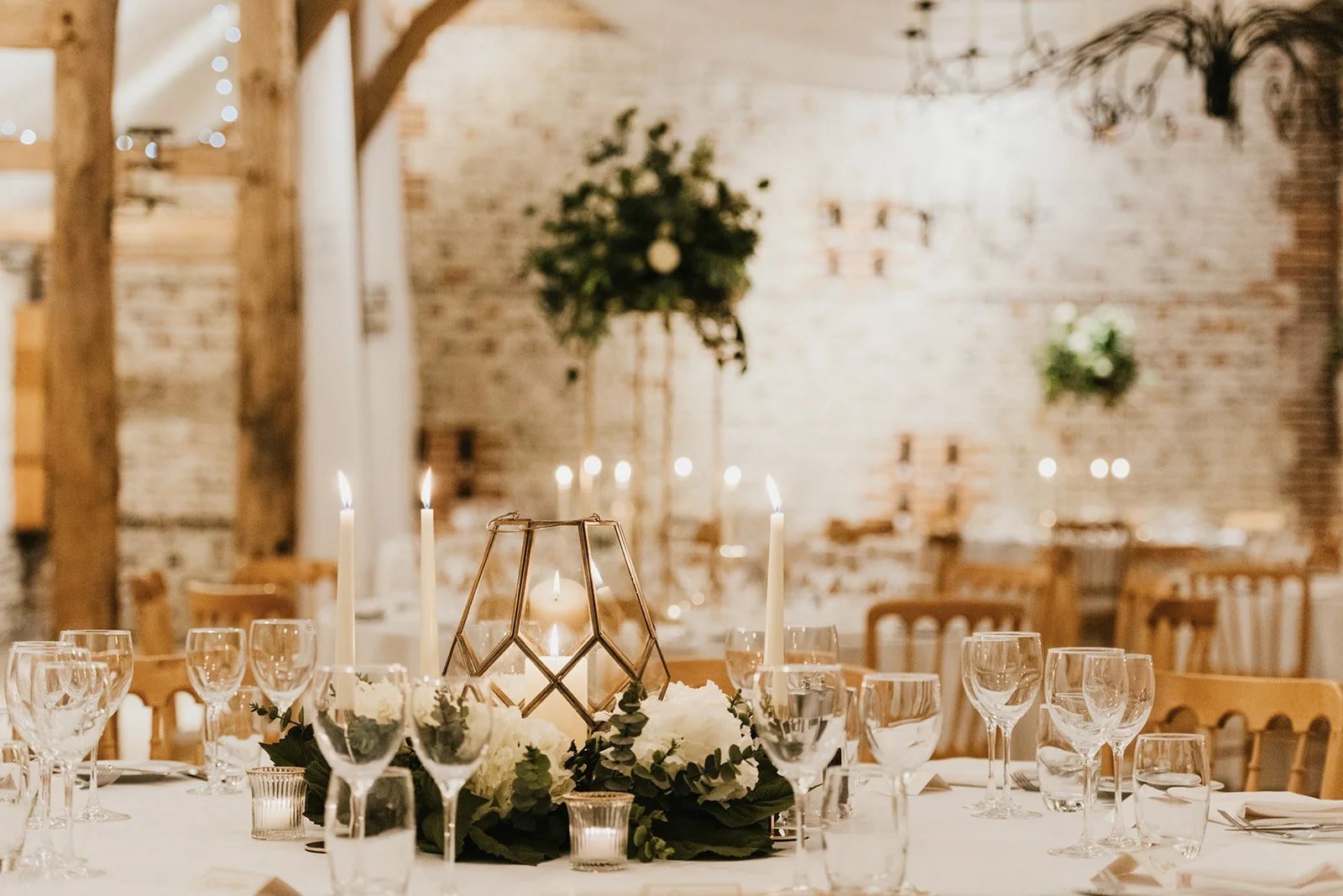 Hydrangea Faux Flower large Wreath at Upwaltham Barns - events and wedding hire Sussex, Surrey, Kent and Hampshire