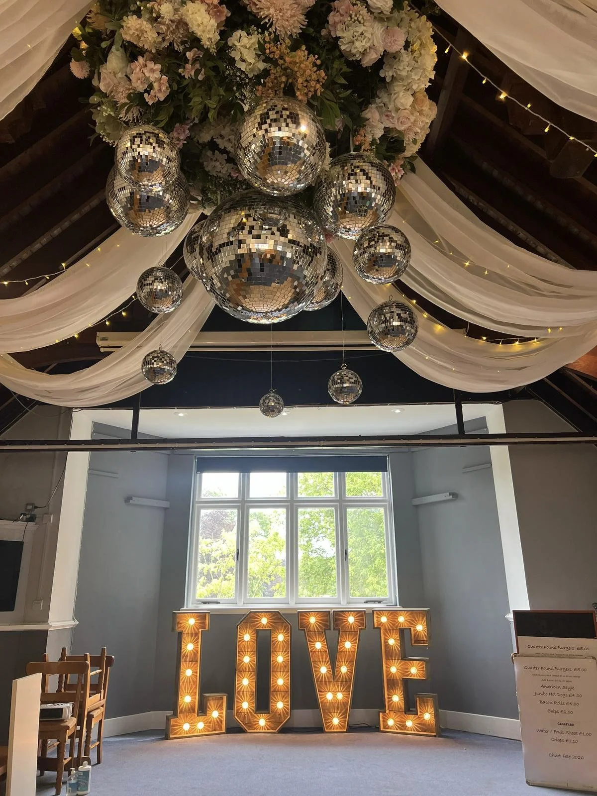 Giant Light Up Letters Rustic Love - events and wedding hire Sussex, Surrey, Kent and Hampshire