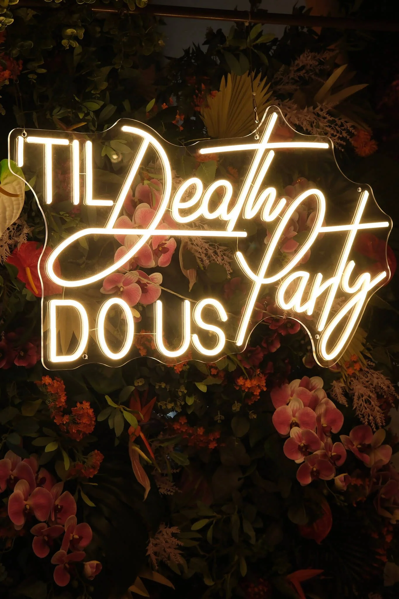 Til Death Do Us Party Neon Sign