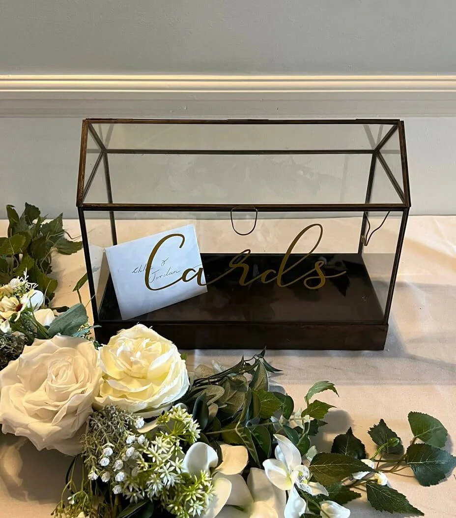 Vintage Glass Cards Box