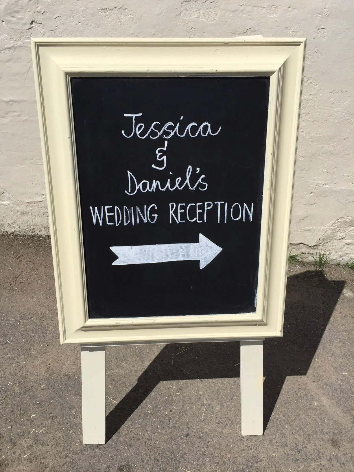 Chalkboard A Frame - Cream Medium (44 x 59cm)