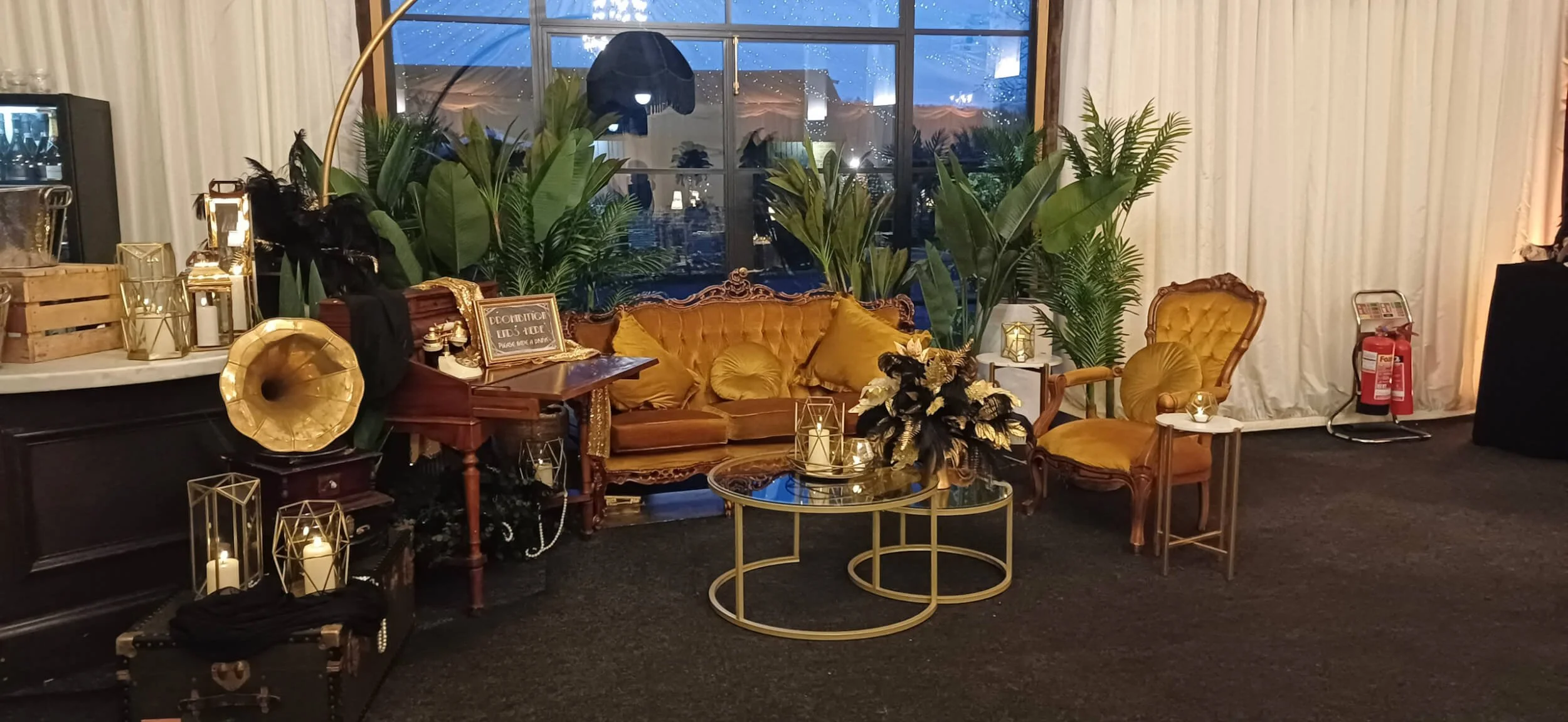 Heritage Collection - Gilded (Antique Gold) - Design Lounge Furniture Setup