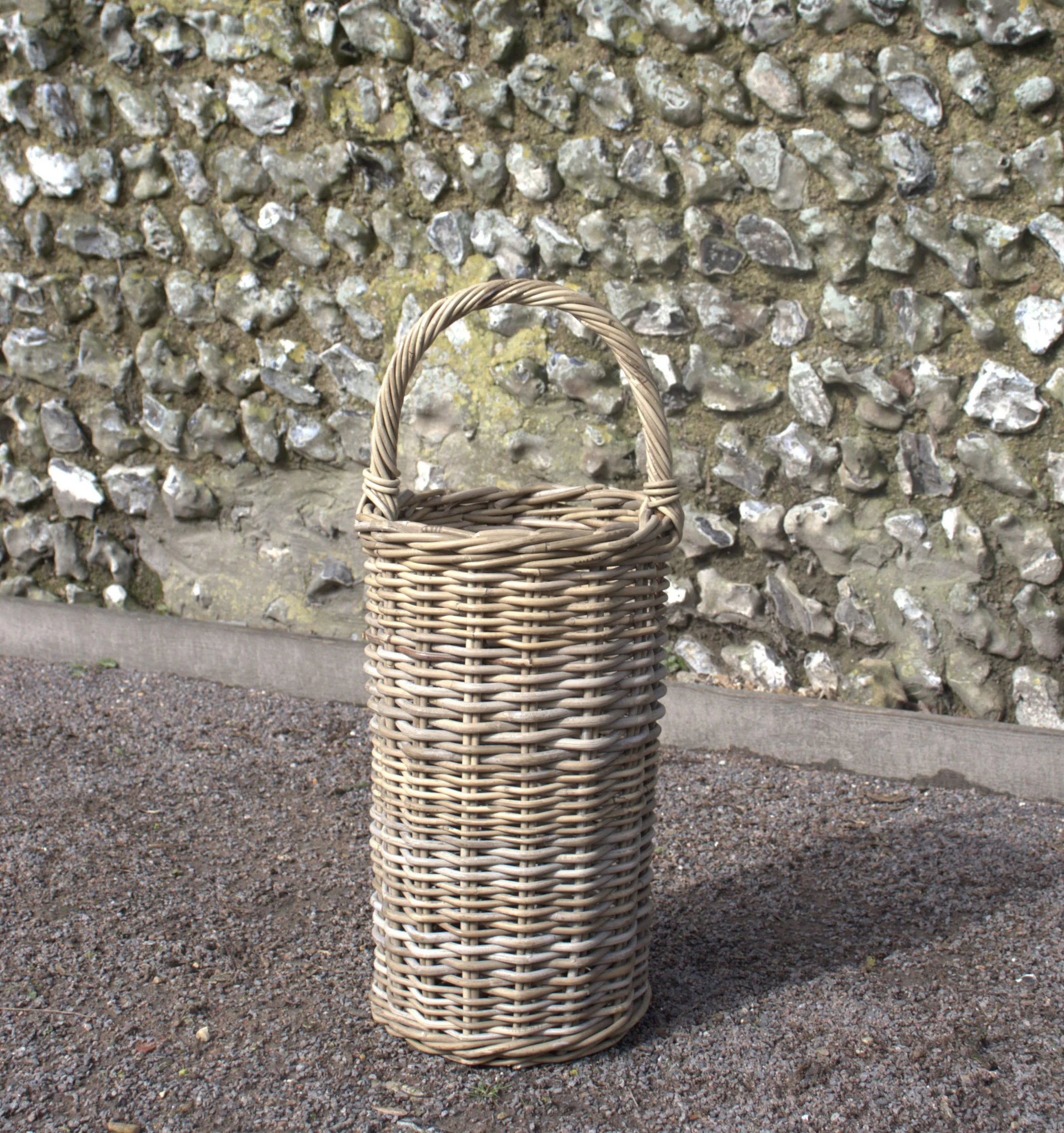 Wicker Umbrella Basket - events and wedding hire Sussex, Surrey, Kent and Hampshire