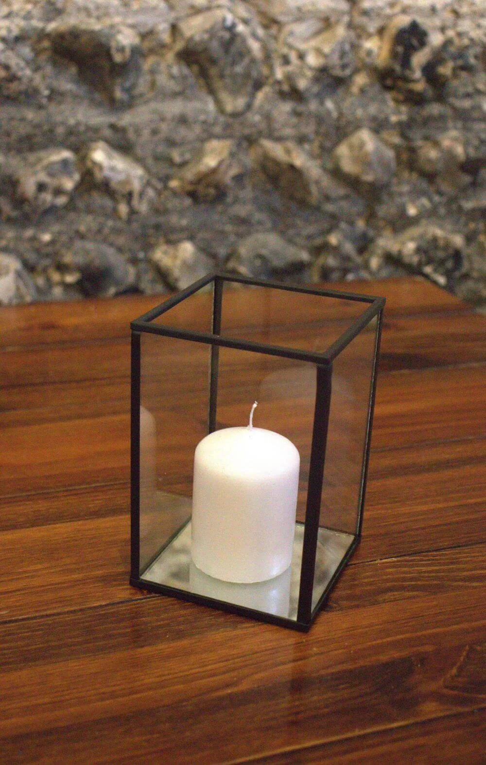 Black Square Lantern - Large