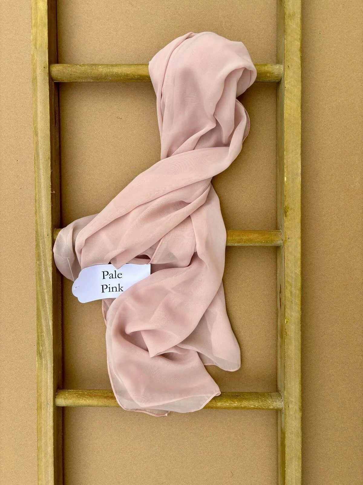Chiffon Table Runner - Pale Pink