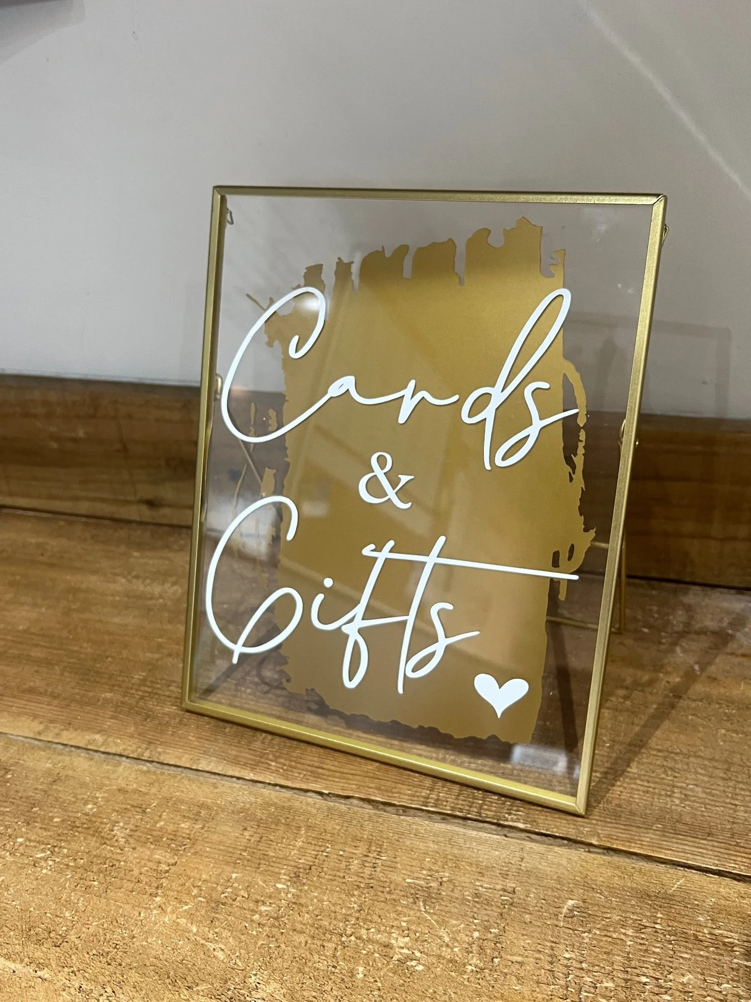 Cards and Gift Sign for wedding guest tables
