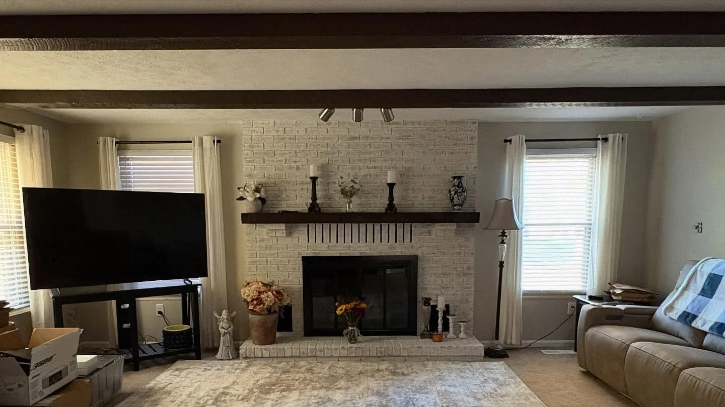 Part 2:
Interior photos of the exterior/interior we finished up this fall. Modern Gray along with Extra White was used for the walls and trim work. 
Clean ✔️ 
Modern ✔️ 
Cozy ✔️