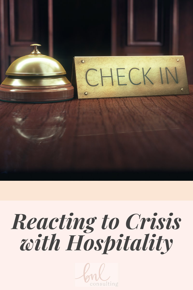 Reacting to Crisis with Hospitality