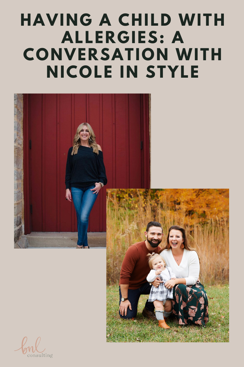 Having a Child with Allergies: A Conversation with Nicole in Style