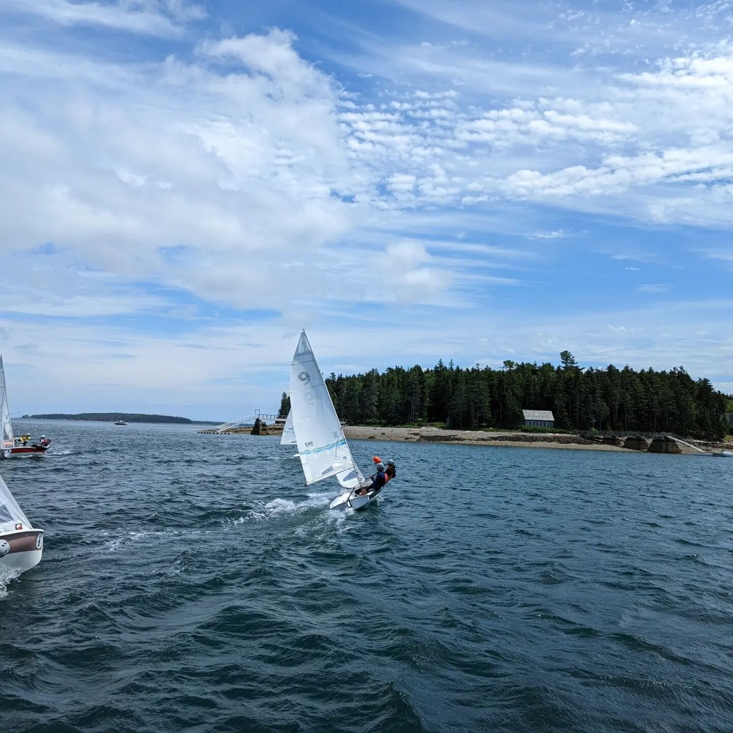 Running the Turbo 420 line for The Junior Hospice Regatta of Maine!  Big thanks to @mdicsc for all the help with hosting, and everyone who joined us on the water!