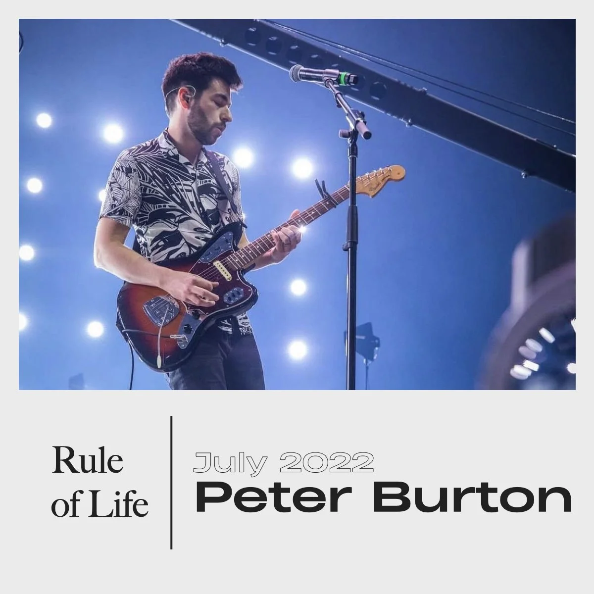 Rule of Life: Creativity - Peter Burton