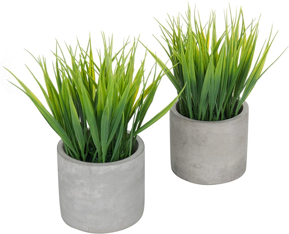 MyGift Tabletop Artificial Grass Plants