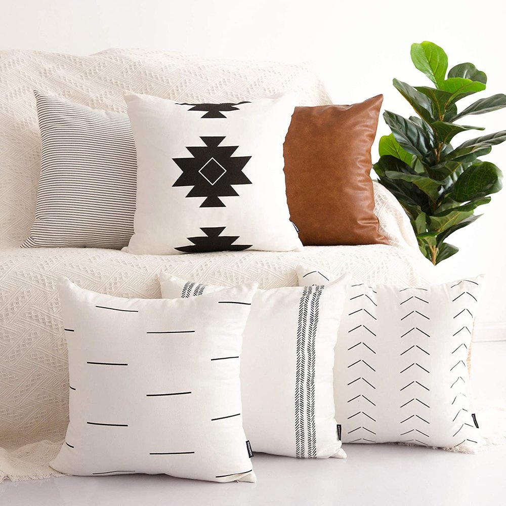 HOMFINER Decorative Throw Pillow Covers For Couch