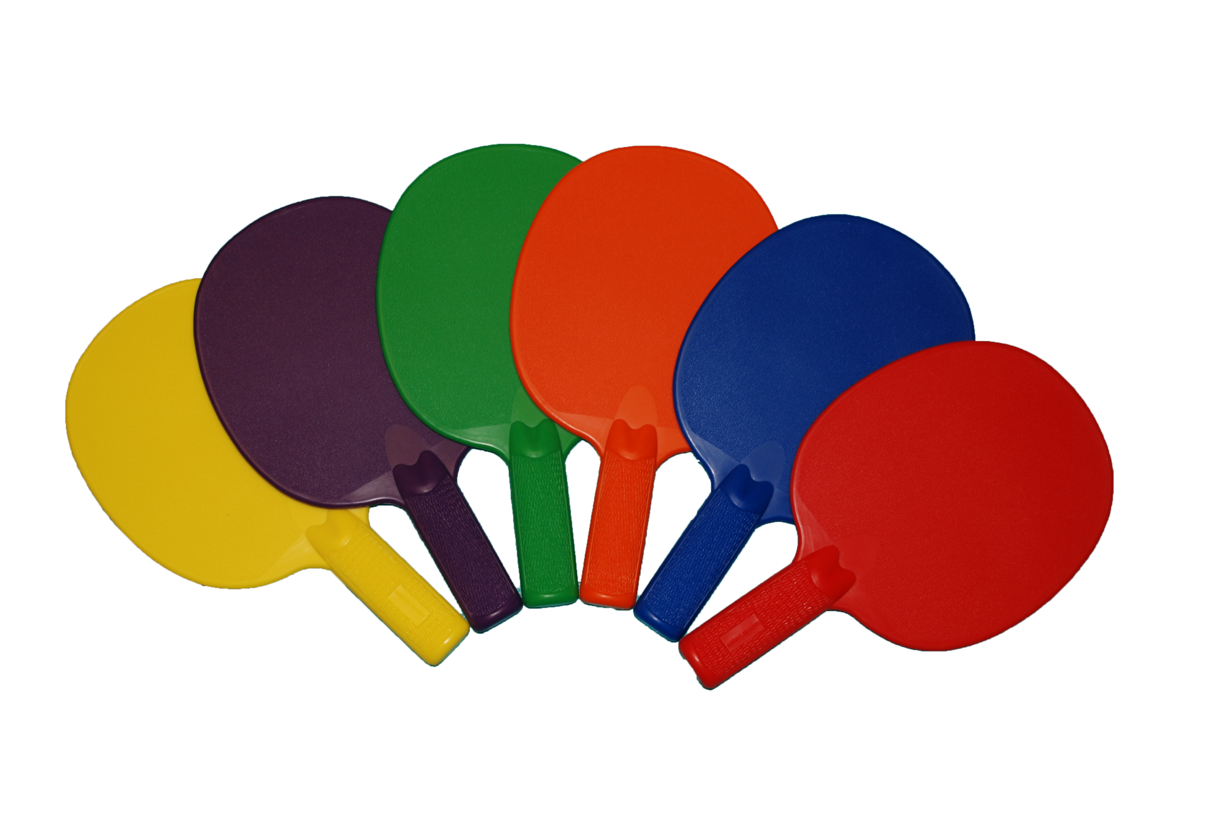 EVQ-0058 Plastic Ping Pong Paddle Set of 6