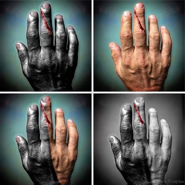 Do Not Be Color Blind. See red. We all bleed the same. #human #weareallthesame #humanishuman #bloodisblood #endracism #cantwealljustgetalong #iloveyou #youmattertome #becomecolorblind #bethechangeyouwanttosee #changebeginswithyou #wakeup #imokay #whe