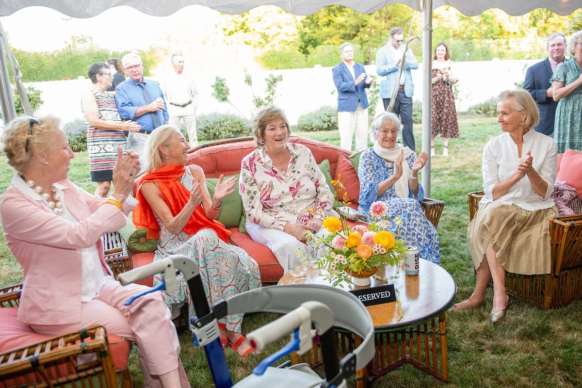 August - The new Heritage Tree Nursery’s namesake Minnie Cushing Coleman at the Evening of the Arboreta.