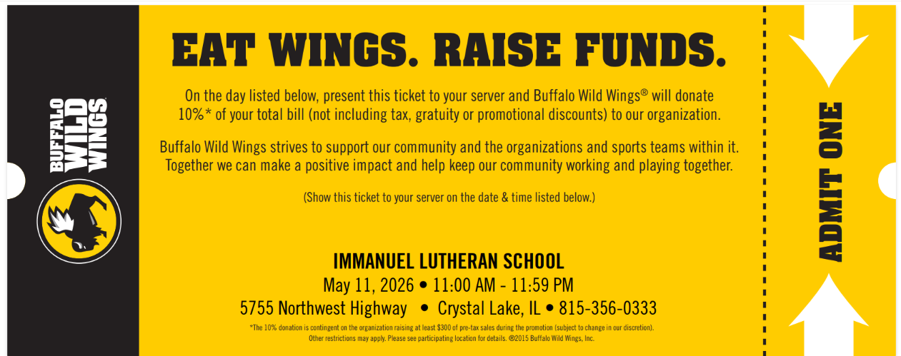 MAY DNO - Buffalo Wild Wings