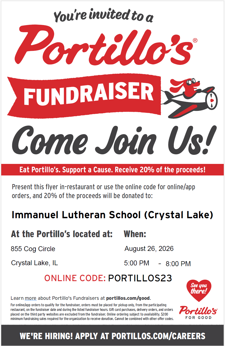 Panther's Night Out at Portillo’s