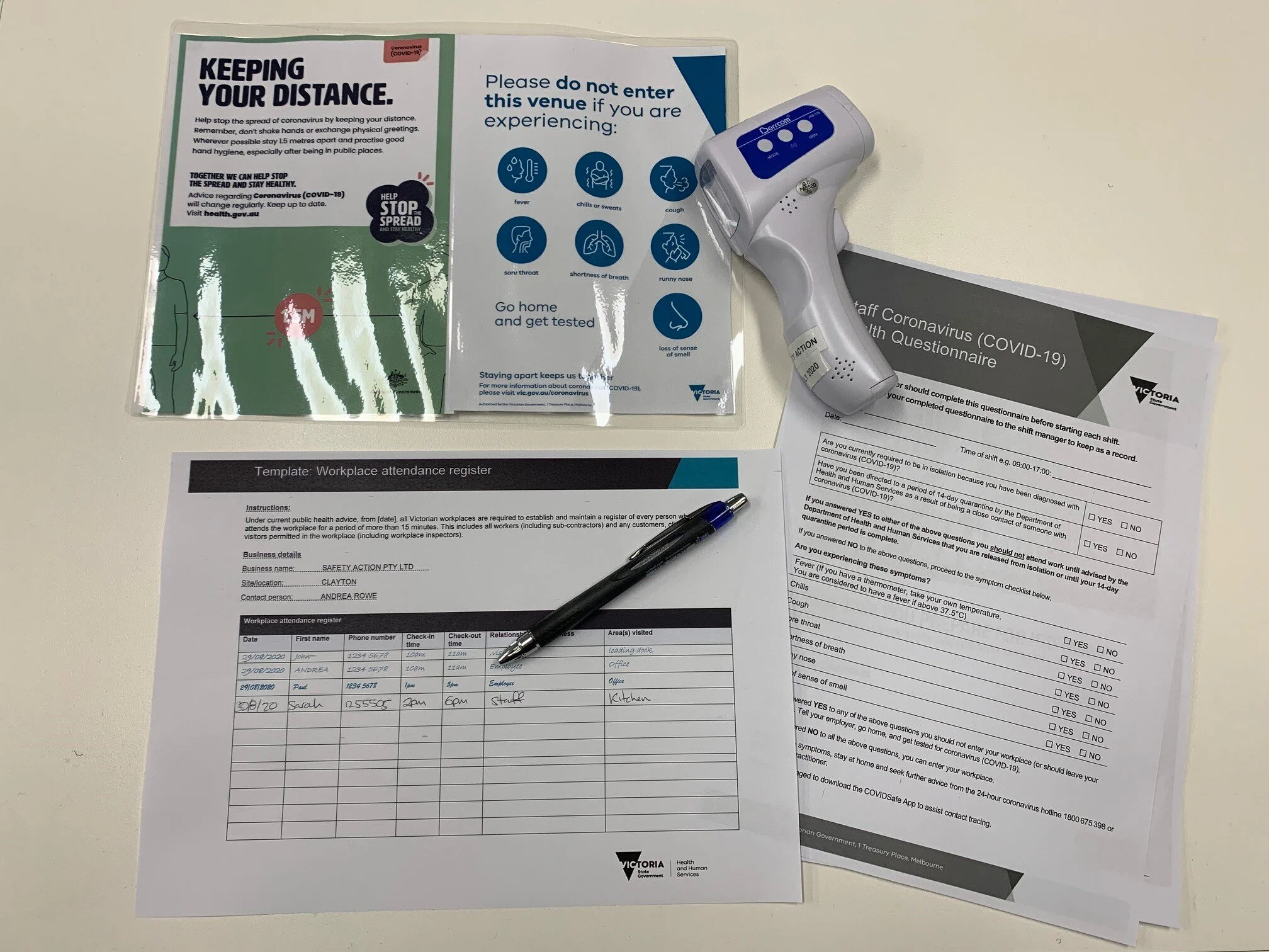 Preventing COVID-19 from Entering the Workplace