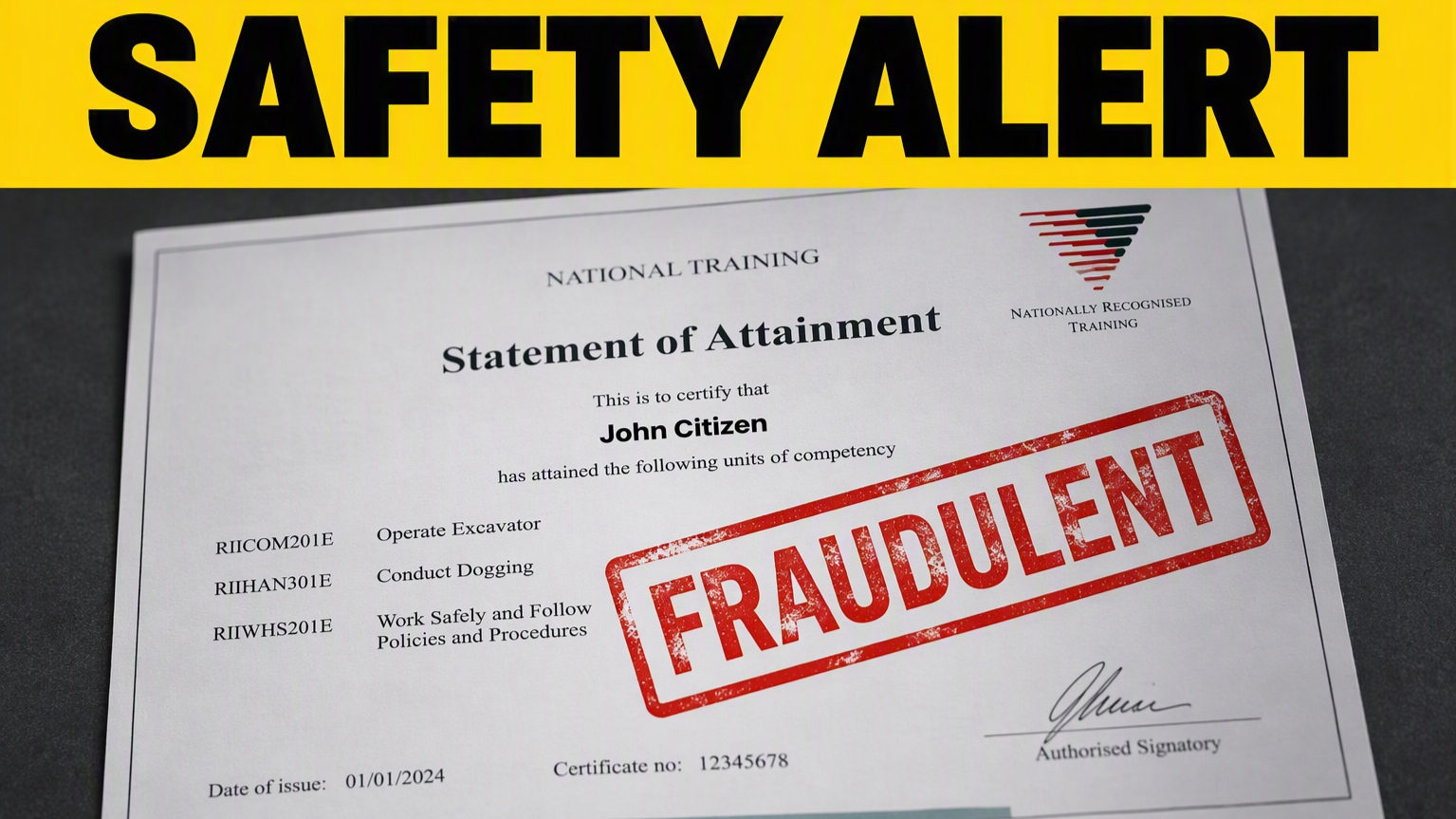 Workplace Safety Alert: Employers Urged to Verify Qualifications