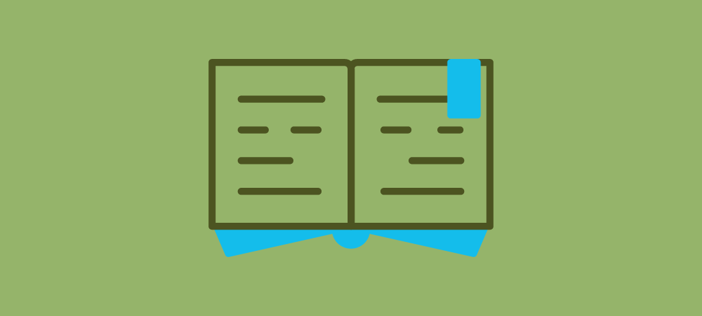 Notebook / Text with Bookmark