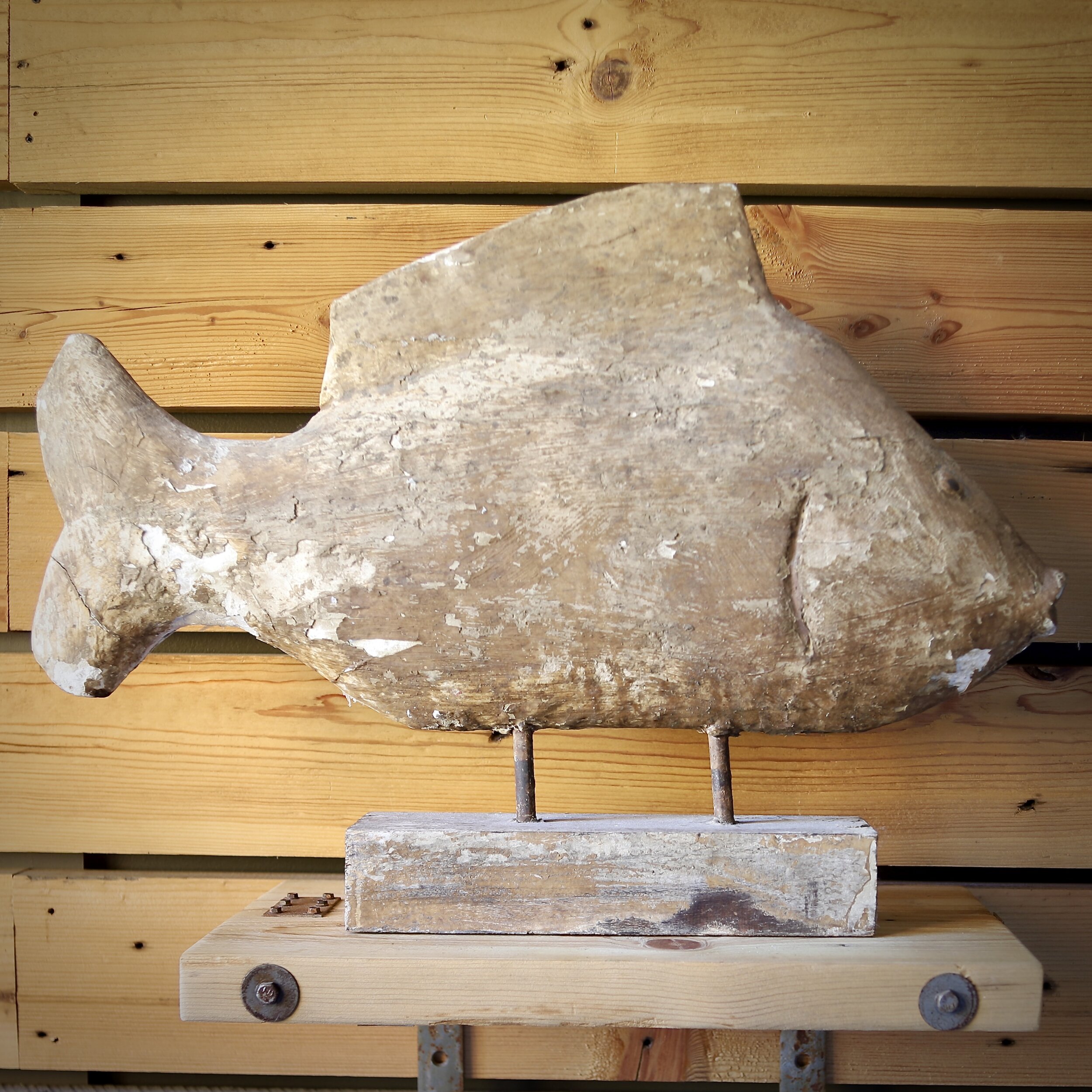 Folk Art Carved Fish 