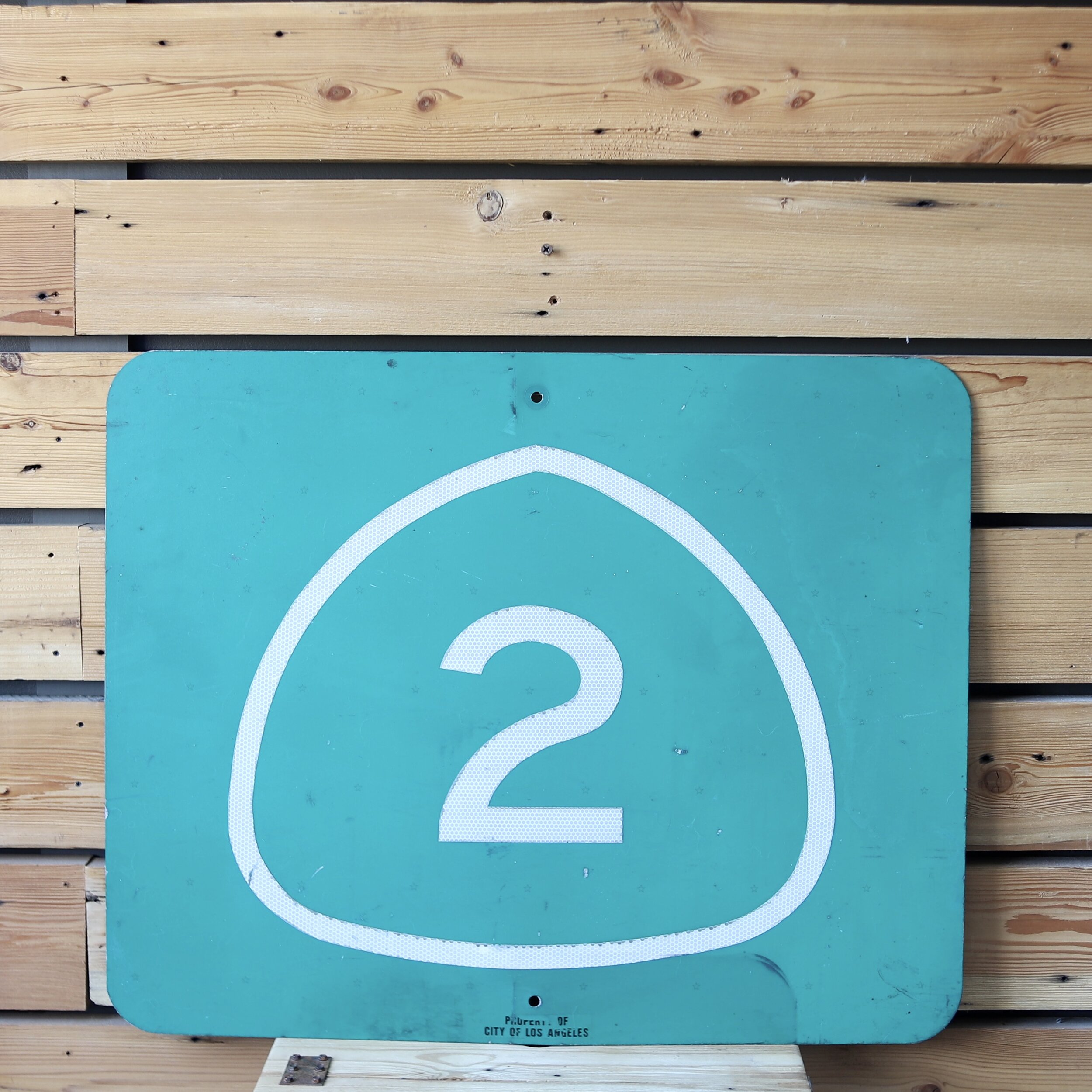 California 2 Highway Sign