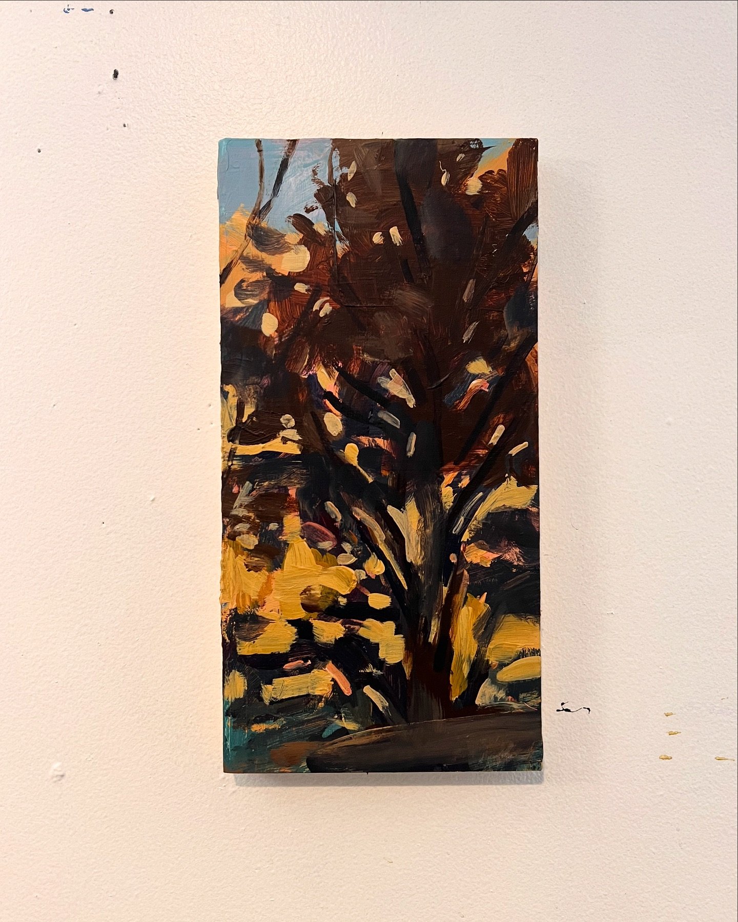 Hide and Seek Autumn Light, little study 6&rdquo;x12&rdquo;(available)