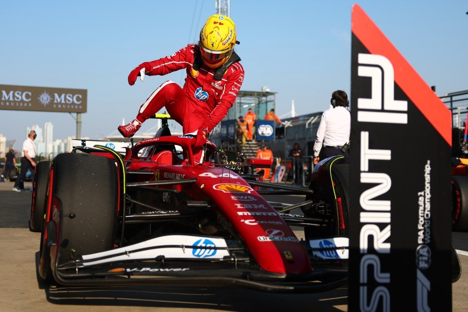 F1 2025 中國大獎賽 衝刺賽排位 Lewis Hamilton 以0.018秒 壓過 Red Bull 車隊 Max Verstappen