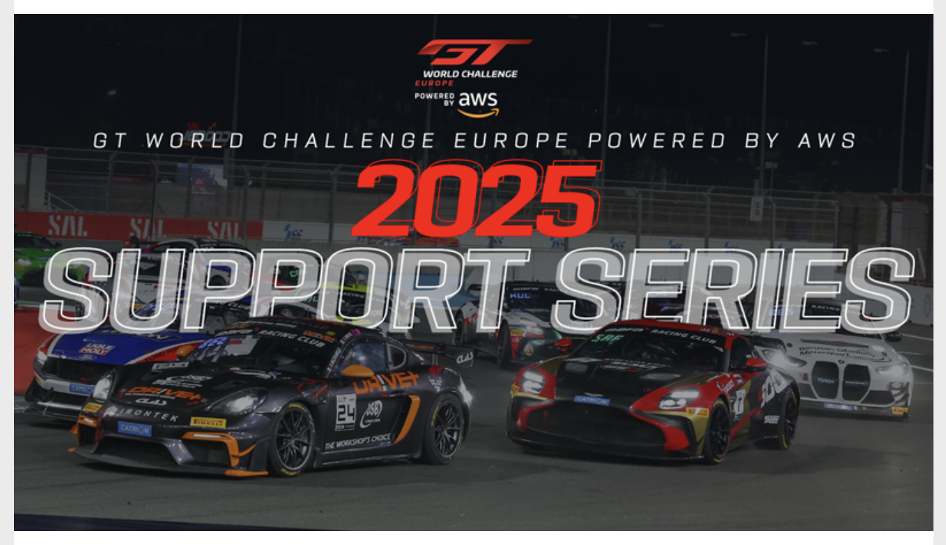 GT World Challenge Powered by AWS 2025 支援賽事陣容揭曉：全球頂級賽車盛宴蓄勢待發 